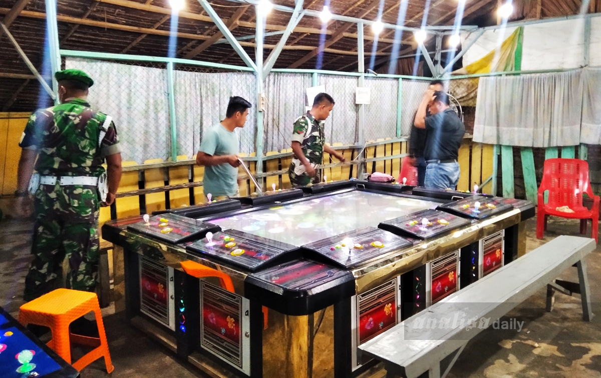 Polres Asahan dan Kodim 0208/AS Razia Lokasi Judi