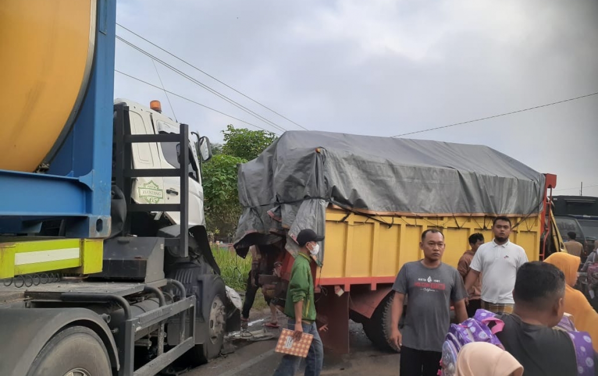 Tabrakan Beruntun Terjadi di Asahan, Tak Ada Korban Jiwa