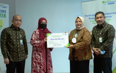 BPJS Ketenagakerjaan Bayarkan Santunan ke Ahli Waris Pekerja Hingga Rp 4,4 Miliar