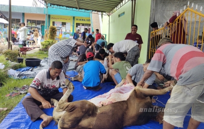 Mesjid Nurul Fatimah Sembelih 16 Ekor Hewan Kurban