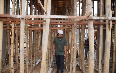 Tinjau Pembangunan RPS, Bobby Ingatkan Perhatikan Kualitas Bangunan