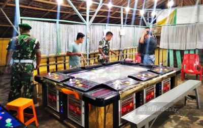 Polres Asahan dan Kodim 0208/AS Razia Lokasi Judi
