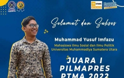 Mahasiswa FISIP UMSU Juara 1 Pilmapres LLDikti Wilayah 1 Sumut
