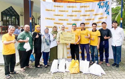 Maybank Syariah KCS Diponegoro Medan Salurkan Bantuan Qurban Melalui BKM Ar Rojaa' Yayasan Pendidikan Harapan