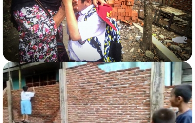 Naik Tembok Demi Bisa Sekolah, Siswa SD di Padangsidimpuan: Akses Jalan Rumah Kami Ditutup