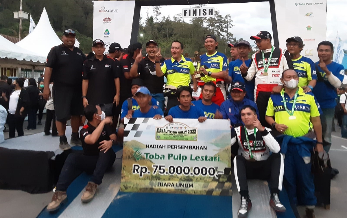Ryan Nirwan dan Adi Indiarto Juara di Danau Toba Rally 2022
