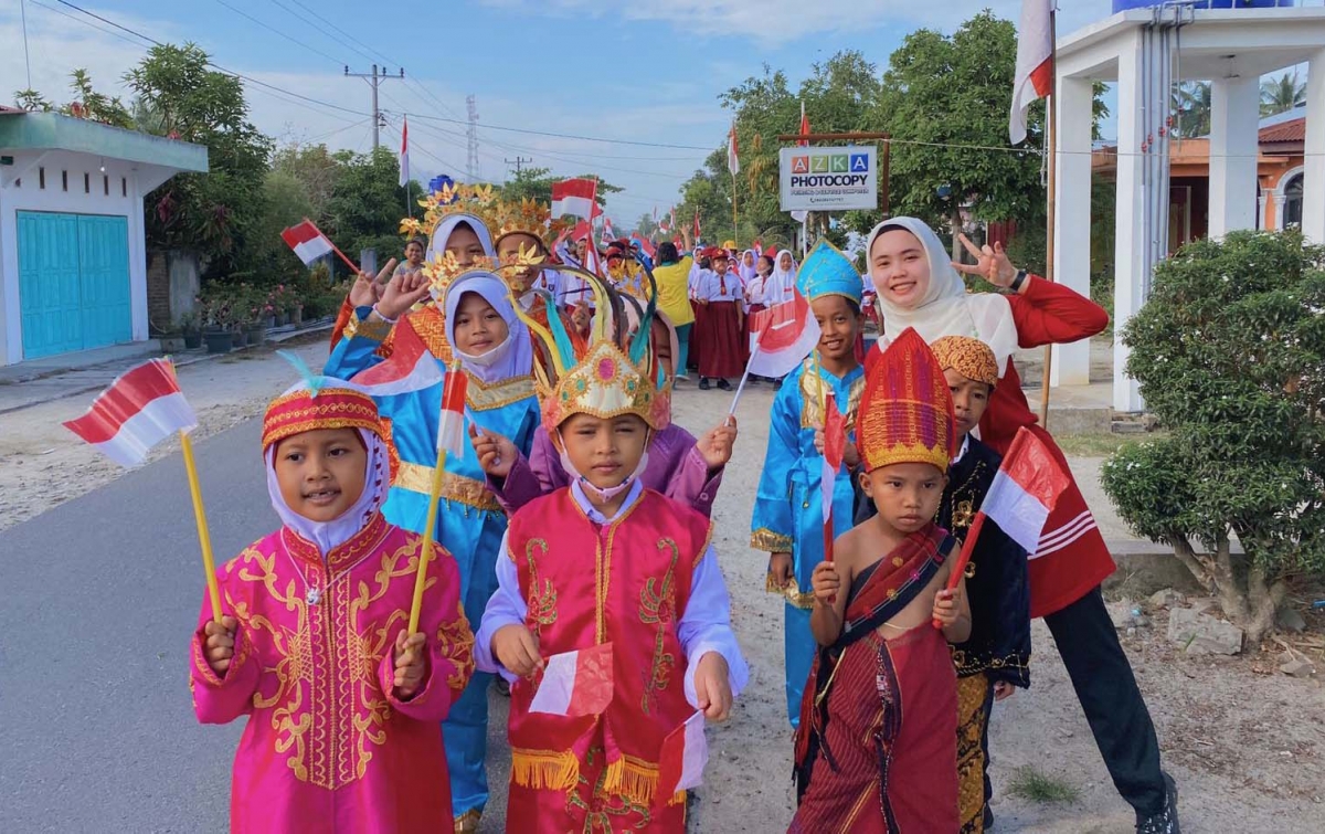 Serunya Karnaval dan Lomba Semarakkan Hari Kemerdekaan di UPT SDN 02 Tanjung Seri