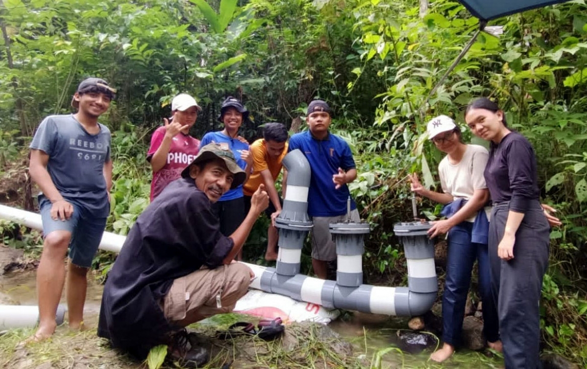 LPPM-USU Bantu Atasi Kesulitan Air Bersih Warga Desa Bingkawan