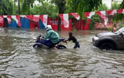 Sehari Pasca HUT Kemerdekaan RI, Kota Medan Dilanda Banjir, Ratusan Rumah Terendam