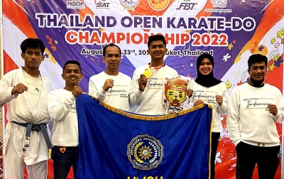 Mahasiswa UMSU Juara Internasional Karate Thailand