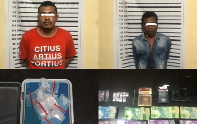 Dua Pengedar Narkoba Ditangkap di Sei Lepan