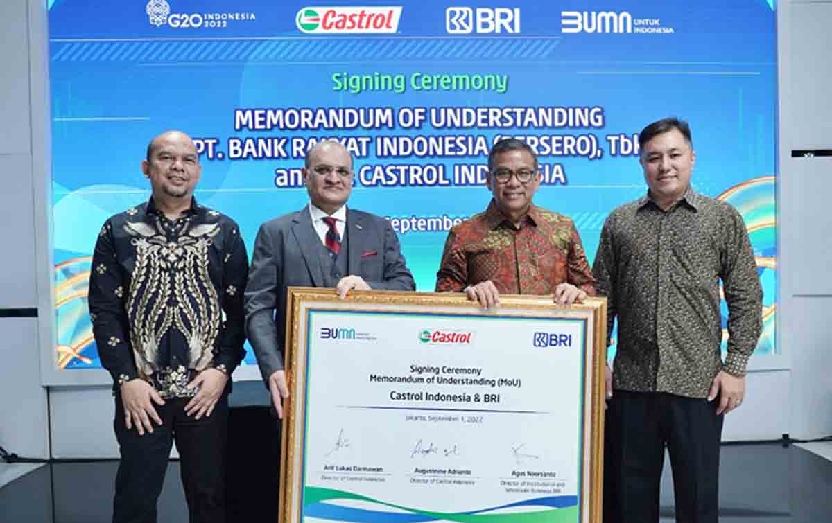 BRI Kerja Sama dengan Castrol Indonesia, Perluas Pembiayaan Perbankan kepada Distributor dan Outlet Pelumas