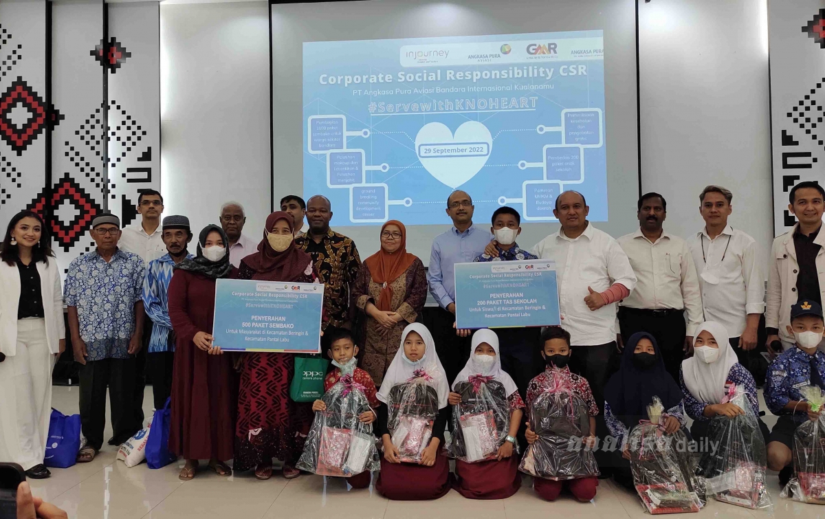 Bantuan CSR Disalurkan ke Masyarakat Sekitar Bandara Kualanamu