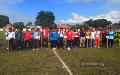 Peringati HUT TNI-AL, Lanal-TBA Gelar Turnamen Sepak Bola