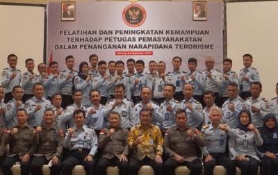 BNPT Beri Pelatihan Petugas Pemasyarakatan di Jawa Timur