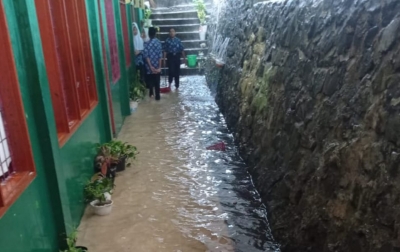 3 Ruang Belajar MTs Negeri 1 Labuhanbatu Mengkhawatirkan, Sering Kebanjiran Saat Hujan