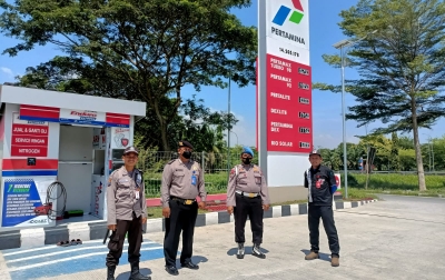 Polsek Kawasan Bandara Kualanamu Patroli dan Monitoring ke SPBU