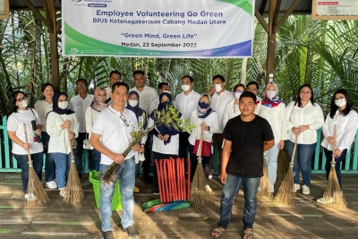 BPJamsostek Medan Utara Gelar Employee Volunteering Go Green