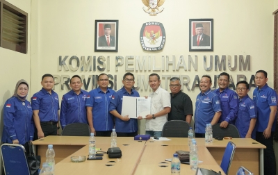 Pengurus Partai Demokrat Kunjungi KPU Sumatera Utara