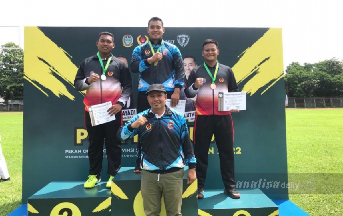 Atlet Tolak Peluru Kota Tanjungbalai Peroleh Emas