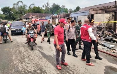 Kebakaran Pasar Sarulla, Tim Inafis Masih Menyelidiki Penyebabnya