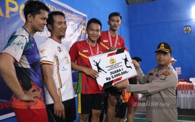 PB Tanjung Pura Tebing Tinggi Juara Badminton Kapolres Cup 2022