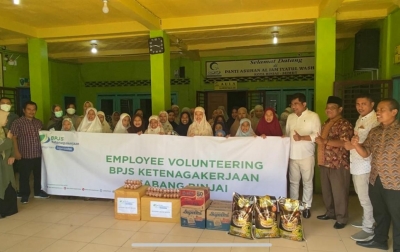 BPJAMSOSTEK Binjai Gelar Kegiatan Employee Volunteering