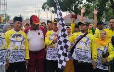 Partai Golkar Padanglawas Gelar Jalan Sehat Nasional