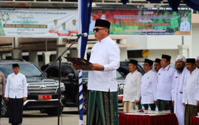 Jafar Sukhairi Pimpin Upacara Peringatan Hari Santri Nasional 2022