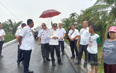 Bupati Asahan Kunjungi Jalan Penghubung Antar Kecamatan