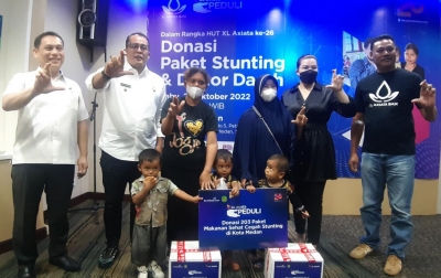 Dukung Cegah Stunting di Medan dengan Membagikan Paket Makanan Sehat