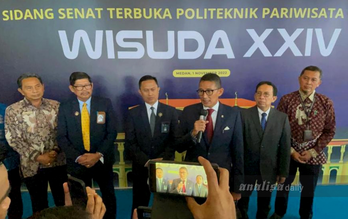 Poltekpar Medan Wisuda 463 Lulusan, Sandiaga Uno: Amunisi Baru Kebangkitan Pariwisata