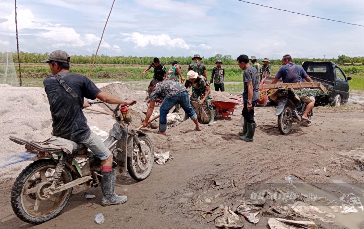 TMMD ke-115 , Ada 5 Sektor Terbantu di Desa Silo Baru