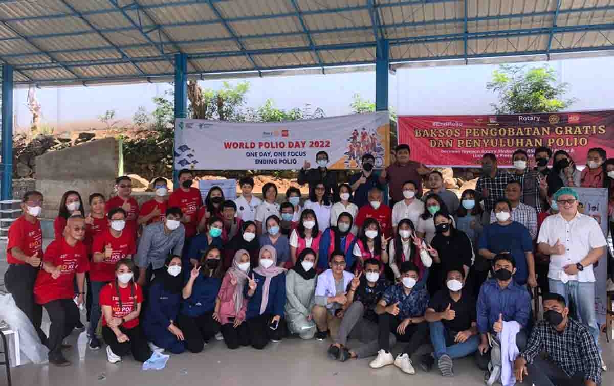 Digelar Yayasan Rotary Club Medan Deli, Ratusan Warga Hadiri Baksos Kesehatan