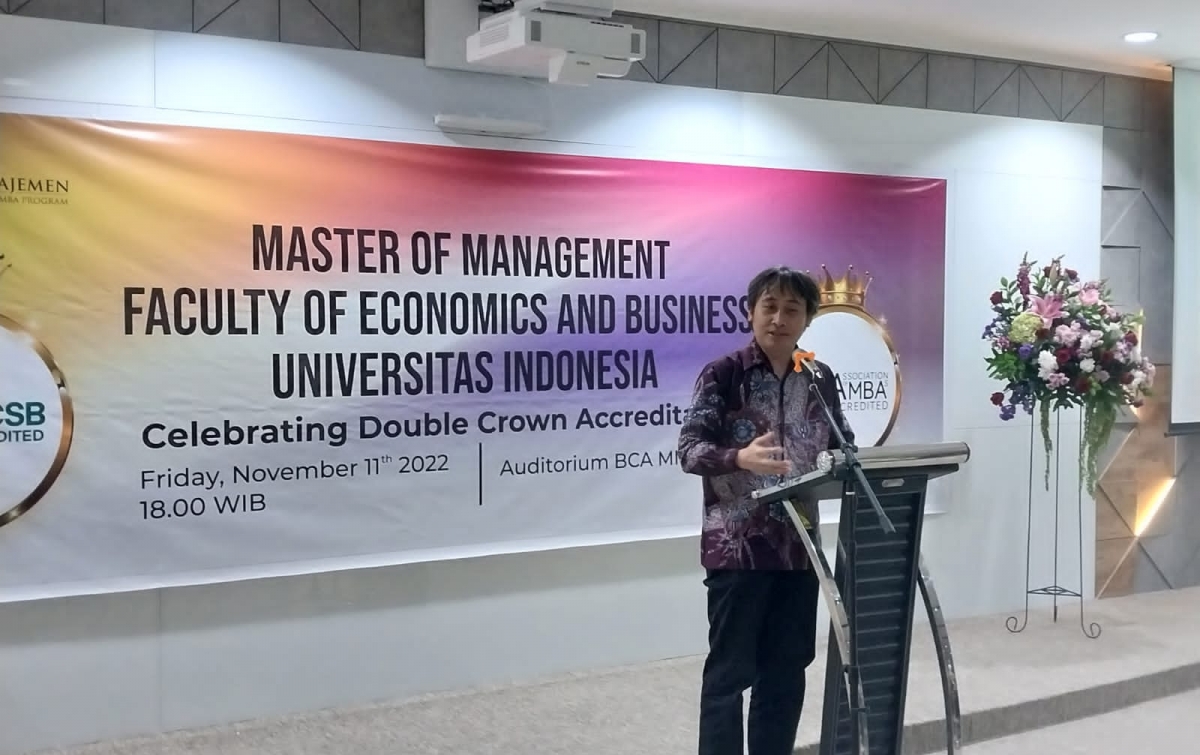 FEB-UI Peroleh Double Crown Akreditasi Internasional, Program Studi MM Kembali Raih AMBA