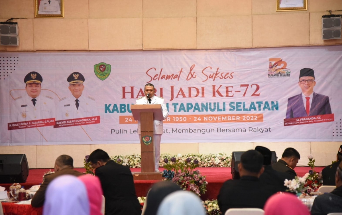 HUT ke-72 Tapsel, Dolly Pasaribu Ajak Seluruh Pihak Pacu Pertumbuhan Ekonomi