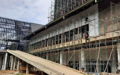 Pembangunan Kantor Bupati Palas Tahap 2 Mulai Finishing
