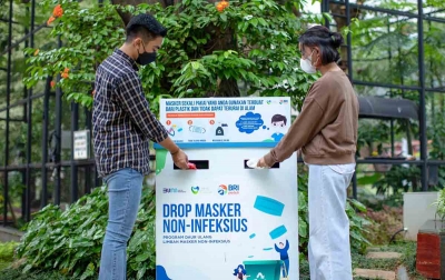 Limbah Masker Butuh 300 Tahun untuk Terurai, BRI Peduli Mengubah Jadi Pot Tanaman