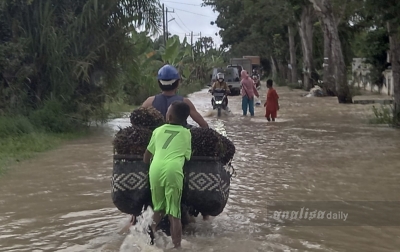 Kini, Banjir di Sergai Sudah Melanda 6 Kecamatan, Rendam Ribuan Rumah