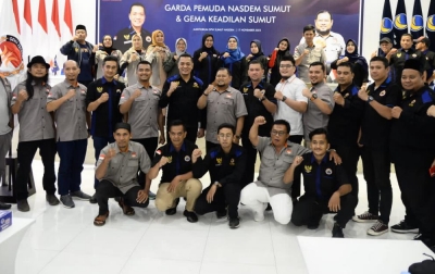 GEMA Keadilan Sumut Kunjungi Garda Pemuda NasDem Sumut