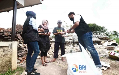 Cepat Tanggap, BRI Salurkan Bantuan Untuk Warga Terdampak Gempa Cianjur
