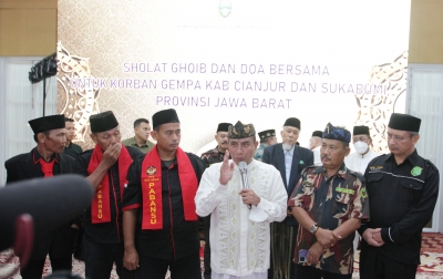 Edy Rahmayadi Bersama Ulama di Sumut Doakan Korban Gempa Cianjur