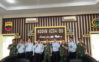 Bangun Sinergitas, Kalapas Lubukpakam Silaturahmi ke Kodim 0204/DS