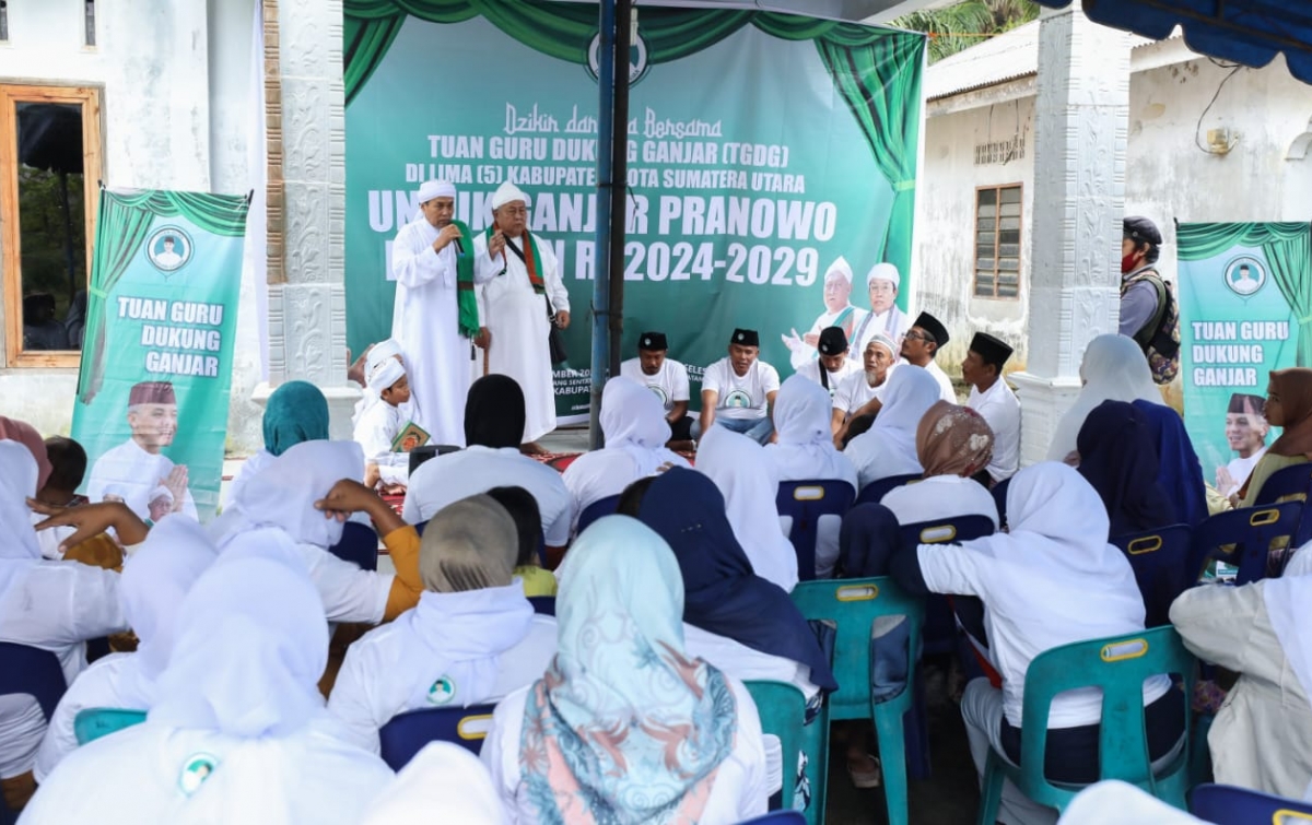 Tuan Guru di Sumut Berdoa untuk Kebaikan Indonesia dan Ganjar Presiden 2024