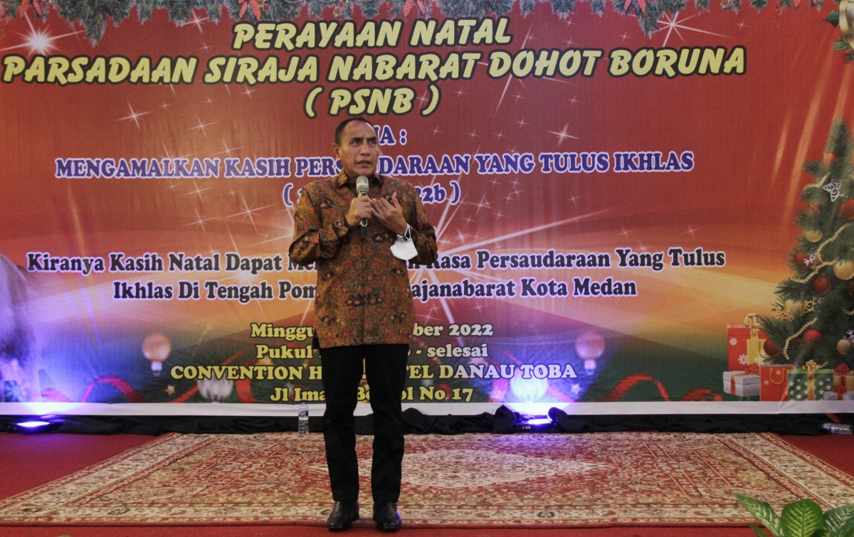 Natal 2022, Edy Rahmayadi: Harus Terus Memupuk Nilai Persaudaraan