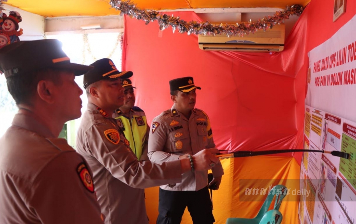 Kapolres Sergai Cek Pos Pengamanan dan Pelayanan Nataru
