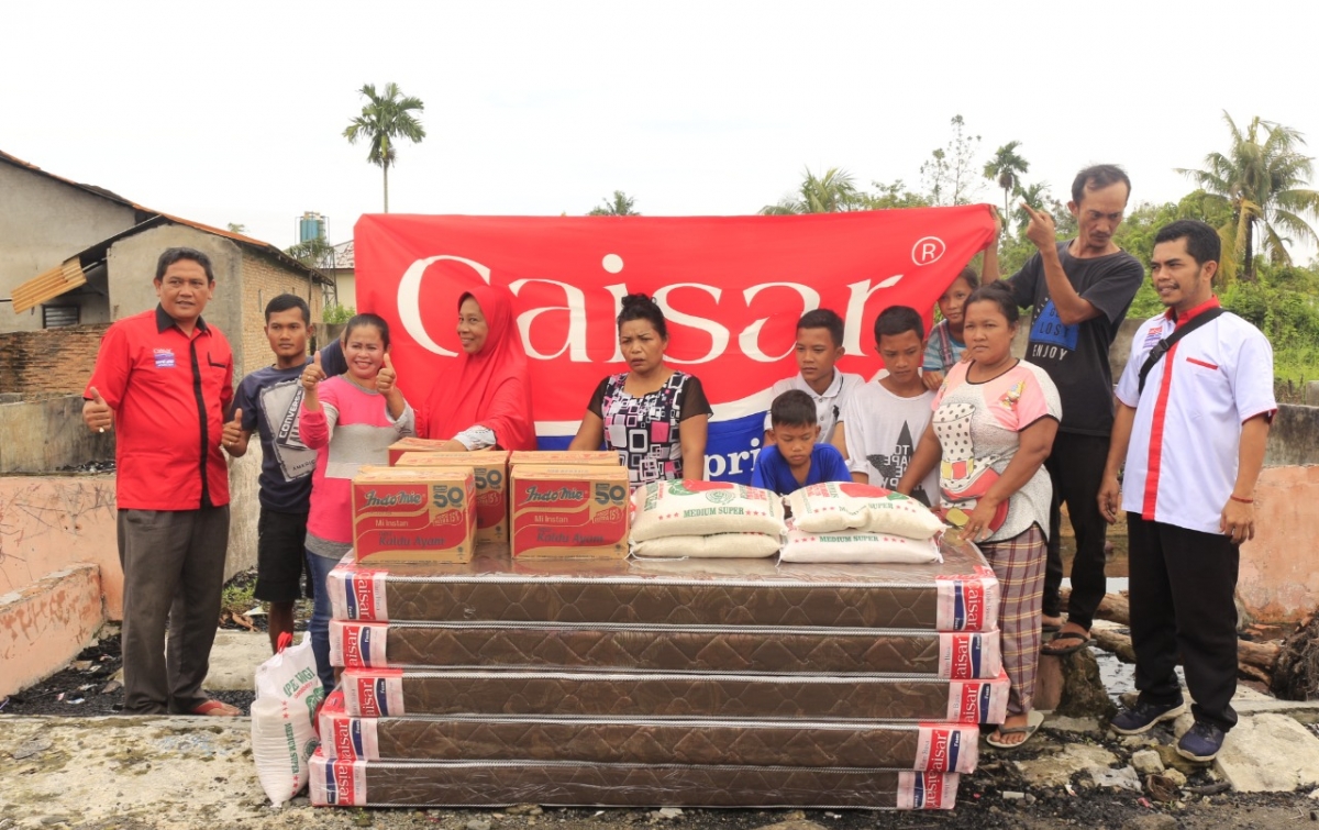 Kebakaran di Sunggal, Pabrik Spring Bed Caisar Sumbang Kasur