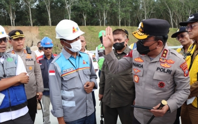 Jelang Nataru, Kapolda Sumut Tinjau Tol Sinaksak-Dolok Merawan