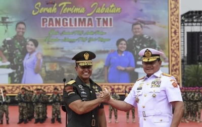 Andika Perkasa Serah Terima Jabatan Panglima TNI ke Yudo Margono