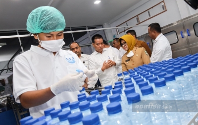 Wali Kota Siantar Susanti Resmikan Peluncuran Produk Air Mineral Kemasan ULI